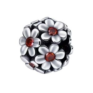 S925 Daisy Bead Charm Pandora Style